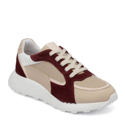  Bej Deri-Tekstil Kadın Sneaker - K24I1AY67385-A25 - 1