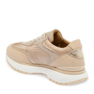 Bej Deri-Tekstil Kadın Sneaker - K24I1AY67492-B22 - 2