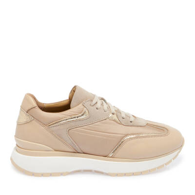 Bej Deri-Tekstil Kadın Sneaker - K24I1AY67492-B22 - 3