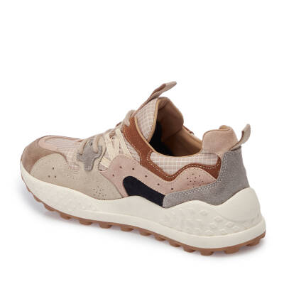 Bej Deri-Tekstil Kadın Sneaker - K25I1AY68116-D44 - 2