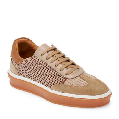 Bej Deri-Tekstil Kadın Sneaker - K25I1AY68120-B79 