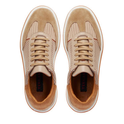 Bej Deri - Tekstil Kadın Sneaker - K25I1AY68120-B79 - 5