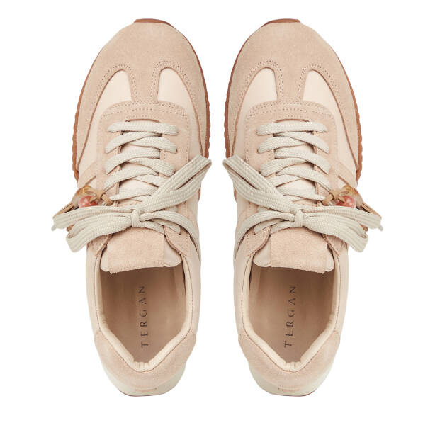 Bej Deri-Tekstil Kadın Sneaker - K26I1AY68649-V1Z - 5