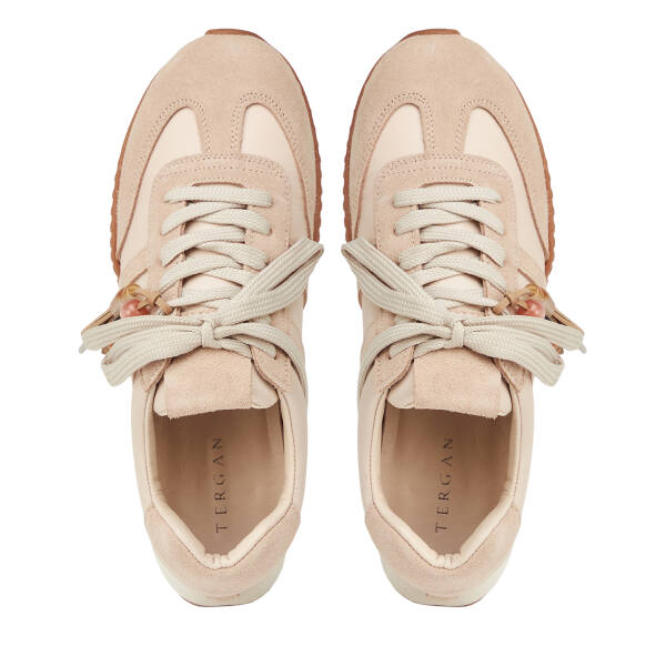 Bej Deri-Tekstil Kadın Sneaker - K26I1AY68649-V1Z - 5