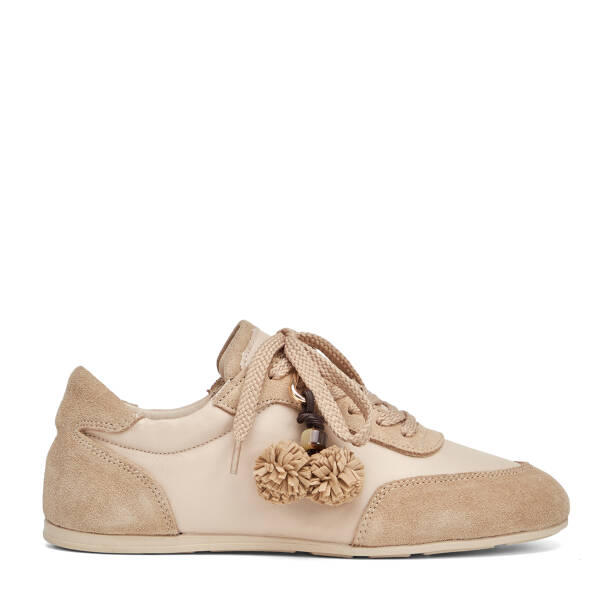 Bej Deri-Tekstil Kadın Sneaker - K26S1AY68841-V1Z - Tergan
