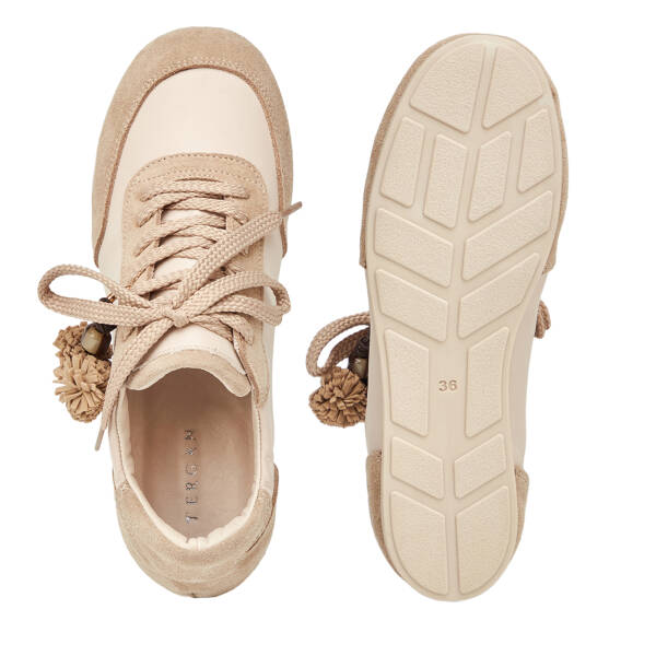 Bej Deri-Tekstil Kadın Sneaker - K26S1AY68841-V1Z - 6