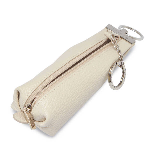 Bej Deri Unisex Anahtarlık - S1AN00000193-B19 - 2