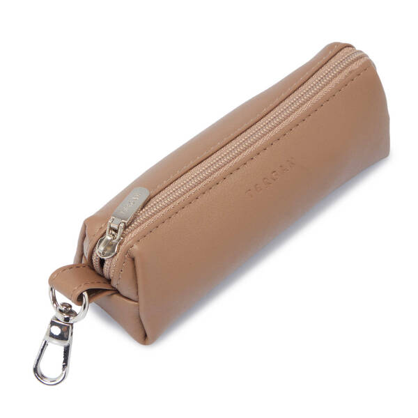 Bej Deri Unisex Anahtarlık - S1AN00000217-D45 - 1
