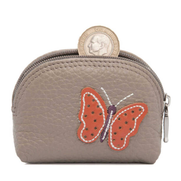 Bej Deri Unisex Bozuk Paralık - S1BP00000156-B73 - 3