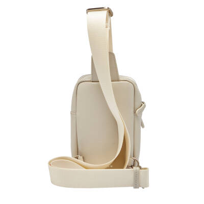 Bej Deri Unisex Çapraz Askılı Çanta - S1AC00021514-B57 - 3