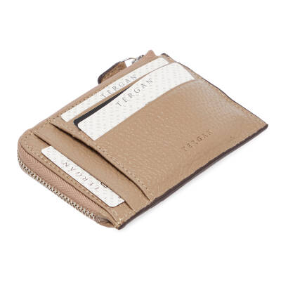 Bej Deri Unisex Kredi Kartlık - S1KK00000265-S95 - 1