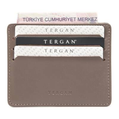 Bej Deri Unisex Kredi Kartlık - S1KK00001050-V62 - 3