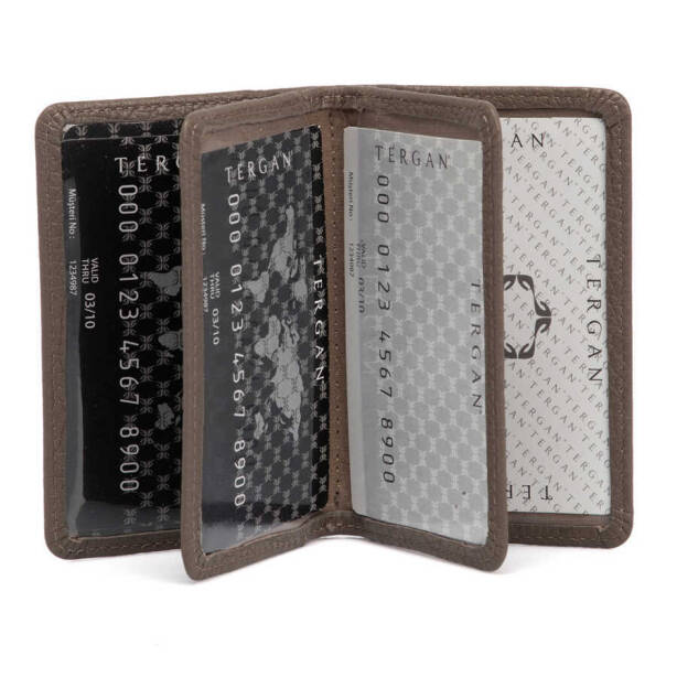 Bej Hakiki Deri Unisex Kredi Kartlık - S1KK00001601-B73 - 2