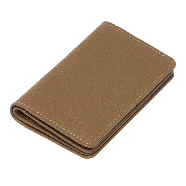 Bej Hakiki Deri Unisex Kredi Kartlık - S1KK00001601-S95 - 1