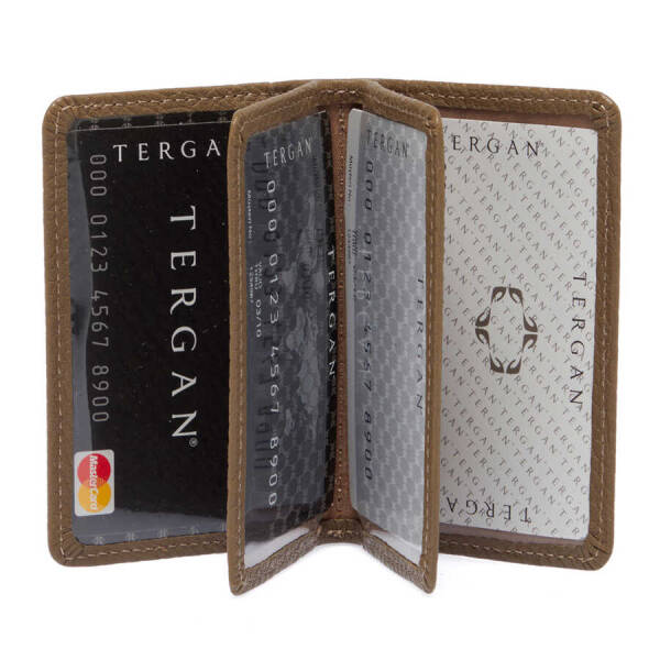 Bej Hakiki Deri Unisex Kredi Kartlık - S1KK00001601-S95 - 2