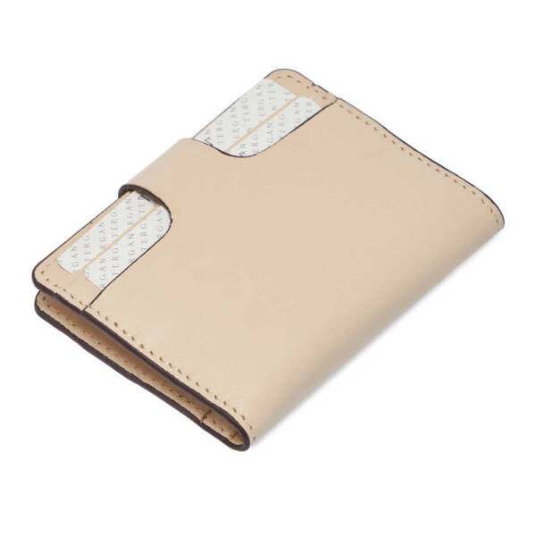 Bej Hakiki Deri Unisex Kredi Kartlık - S1KK00001653-A56 - 3