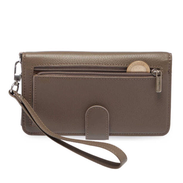 Bej Deri Unisex Portföy Çantası - S1PC00001655-B56 - 4