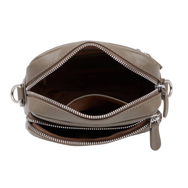 Bej Hakiki Deri Erkek Çapraz Askılı Çanta - S1AC00021542-B56 - 4