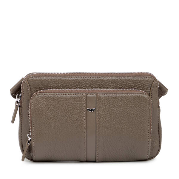 Bej Hakiki Deri Erkek Bel Çantası - S1BL00021559-B73 - 1