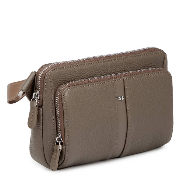 Bej Hakiki Deri Erkek Bel Çantası - S1BL00021559-B73 - Tergan