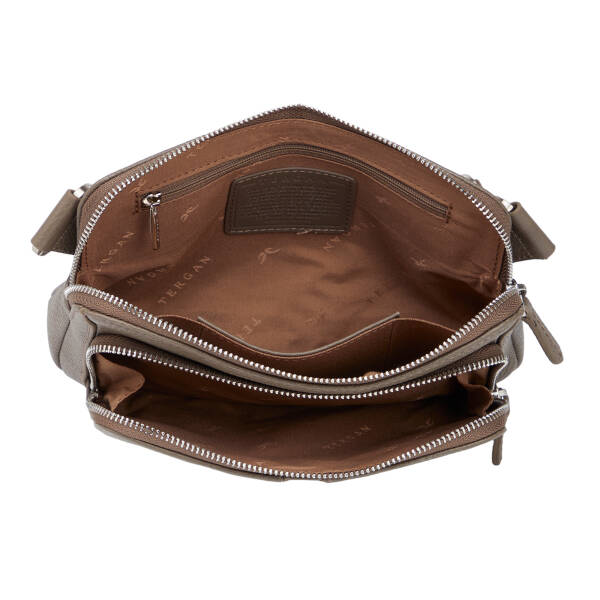 Bej Hakiki Deri Erkek Bel Çantası - S1BL00021559-B73 - 4