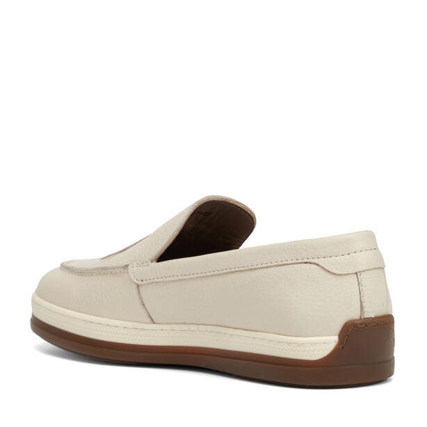 Bej Hakiki Deri Erkek Loafer - E26I1AY57698-B19 - 4