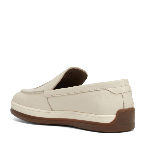 Bej Hakiki Deri Erkek Loafer - E26I1AY57698-B19 - 4
