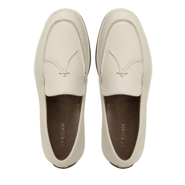 Bej Hakiki Deri Erkek Loafer - E26I1AY57698-B19 - 5
