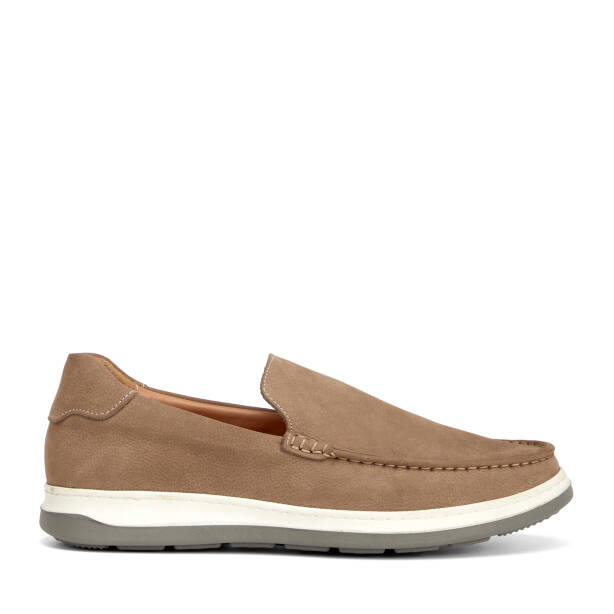 Bej Hakiki Deri Erkek Loafer - E26I1AY57706-A25 - 1