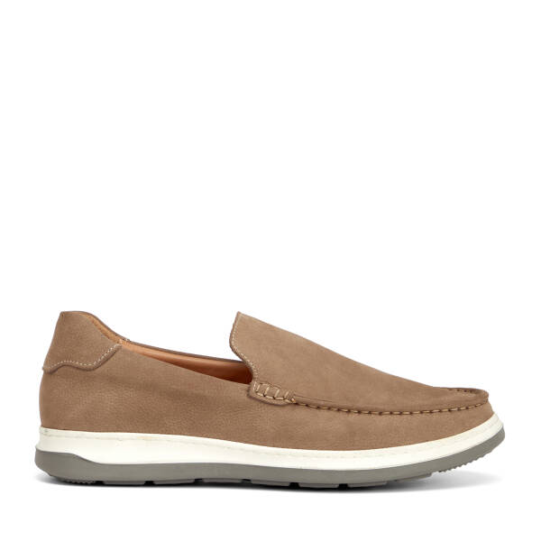 Bej Hakiki Deri Erkek Loafer - E26I1AY57706-A25 - 1