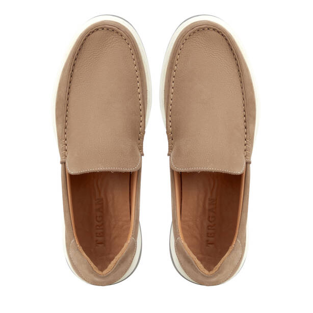 Bej Hakiki Deri Erkek Loafer - E26I1AY57706-A25 - 5