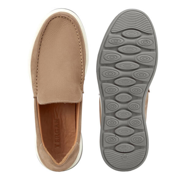 Bej Hakiki Deri Erkek Loafer - E26I1AY57706-A25 - 6