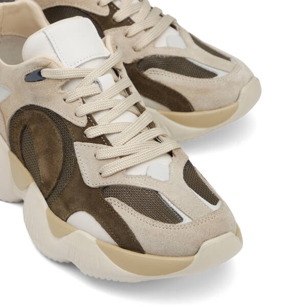 Bej Hakiki Deri Erkek Sneaker - E26I1AY57598-C9W - 3