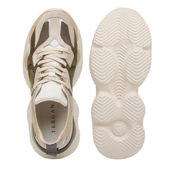 Bej Hakiki Deri Erkek Sneaker - E26I1AY57598-C9W - 6