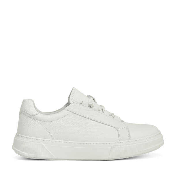 Bej Hakiki Deri Erkek Sneaker - E26I1AY57737-B19 
