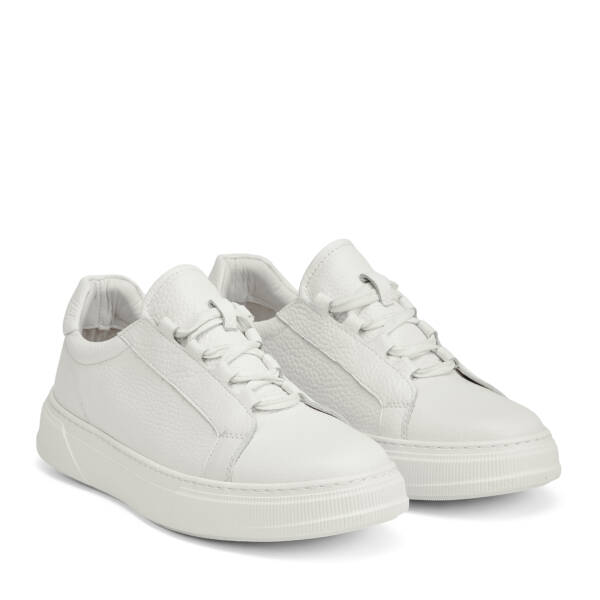 Bej Hakiki Deri Erkek Sneaker - E26I1AY57737-B19 - 2