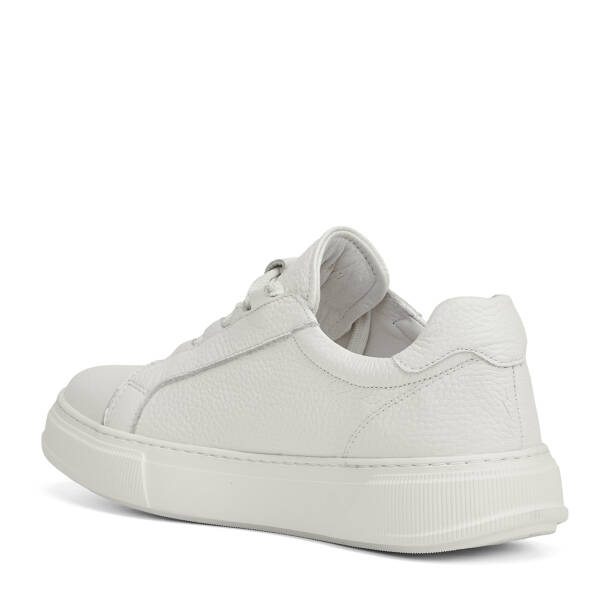 Bej Hakiki Deri Erkek Sneaker - E26I1AY57737-B19 - 4