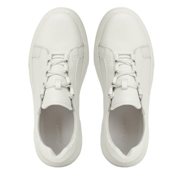 Bej Hakiki Deri Erkek Sneaker - E26I1AY57737-B19 - 5
