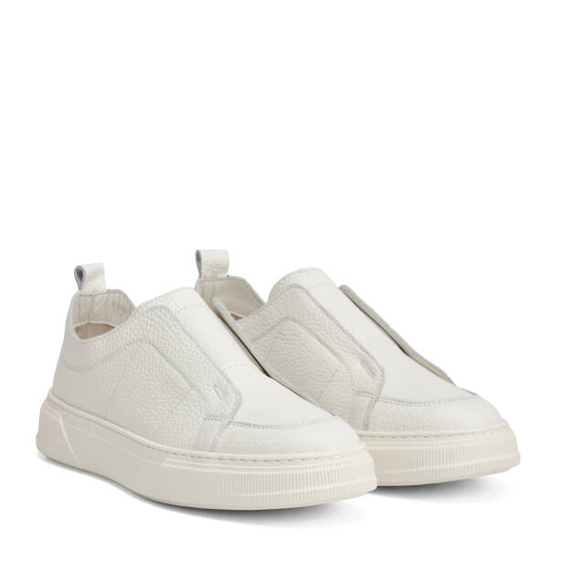 Bej Hakiki Deri Erkek Sneaker - E26I1AY57748-B19 - 2