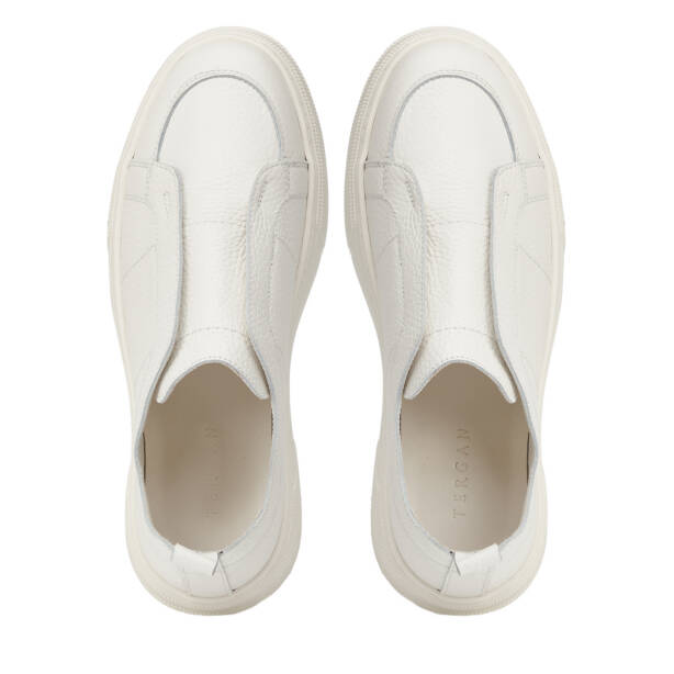 Bej Hakiki Deri Erkek Sneaker - E26I1AY57748-B19 - 5