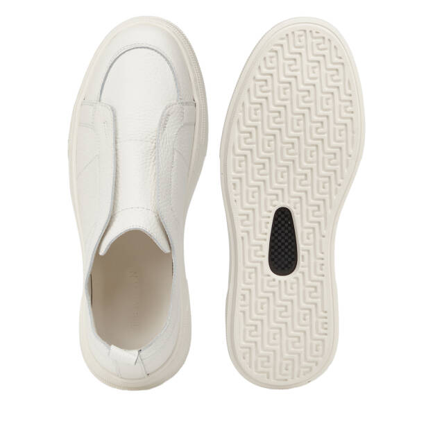 Bej Hakiki Deri Erkek Sneaker - E26I1AY57748-B19 - 6