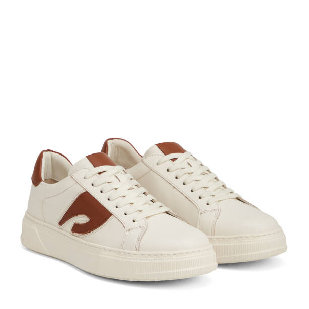 Bej Hakiki Deri Erkek Sneaker - E26I1AY57749-L4K - 2