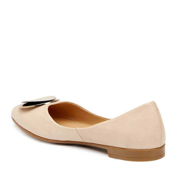 Bej Hakiki Deri Kadın Babet - K25I1BB67971-A25 - 3