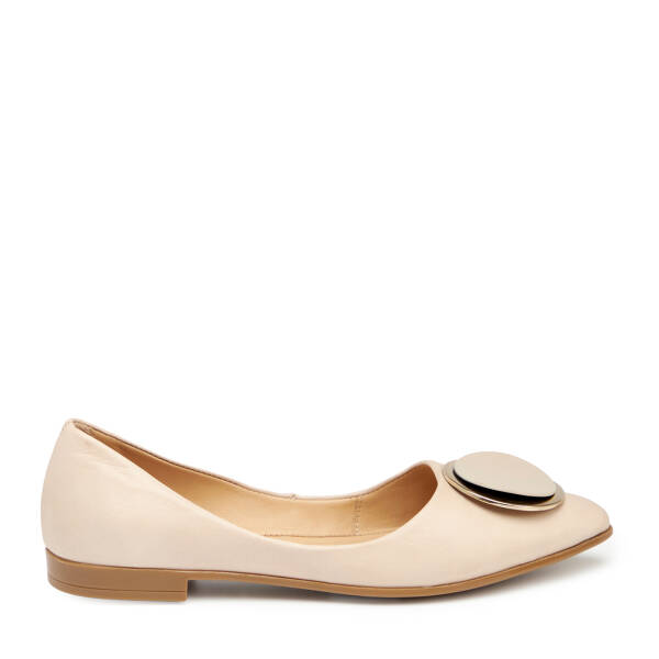 Bej Hakiki Deri Kadın Babet - K25I1BB67971-A25 - 1