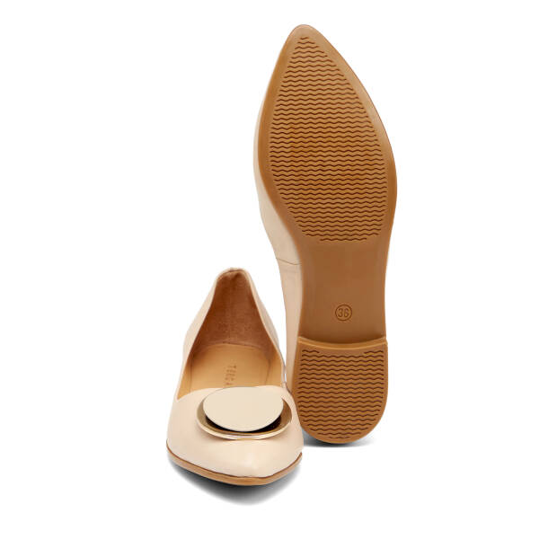 Bej Hakiki Deri Kadın Babet - K25I1BB67971-A25 - 4