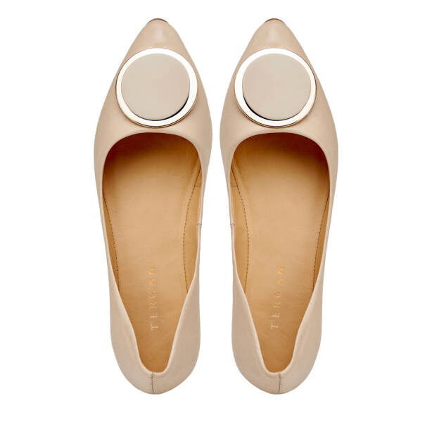 Bej Hakiki Deri Kadın Babet - K25I1BB67971-A25 - 5