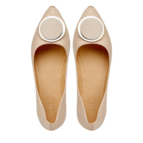 Bej Hakiki Deri Kadın Babet - K25I1BB67971-A25 - 5