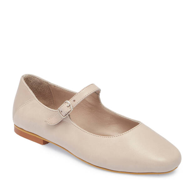 Bej Hakiki Deri Kadın Babet - K26I1BB68437-Q5Q - 2