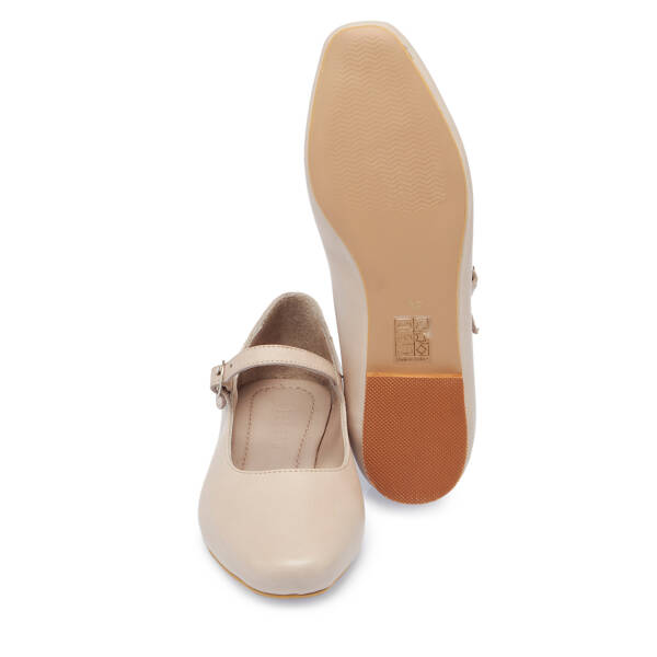 Bej Hakiki Deri Kadın Babet - K26I1BB68437-Q5Q - 4