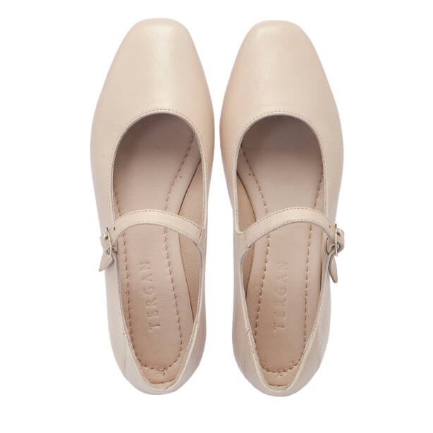 Bej Hakiki Deri Kadın Babet - K26I1BB68437-Q5Q - 5